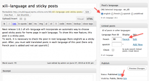 Author's UI of english sticky post